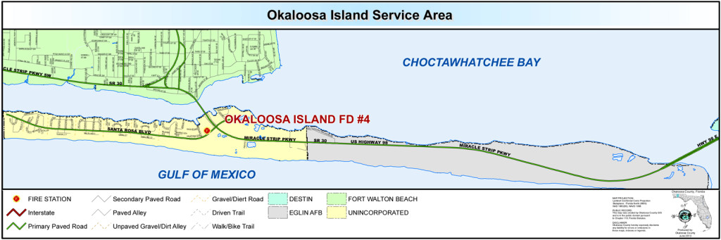 Okaloosa Island station website map